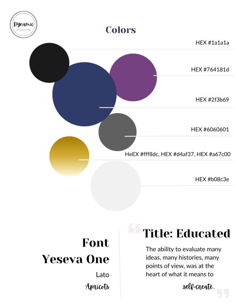 Dynamic Accounting & Consulting Color Palette
