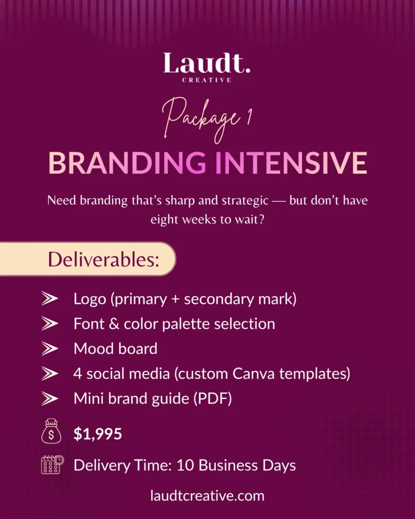 Branding Intensive Package